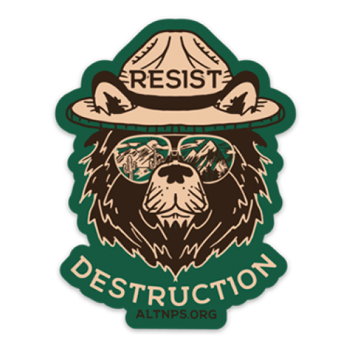 Resisiting Sticker Resist Destruction Window Static Cling – OurParks