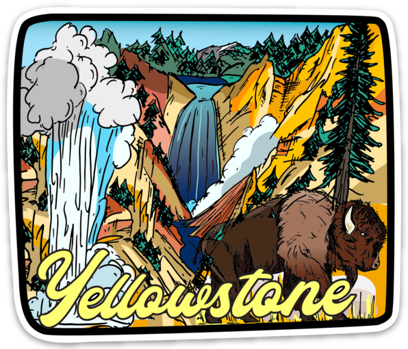 Yellowstone Park Sticker